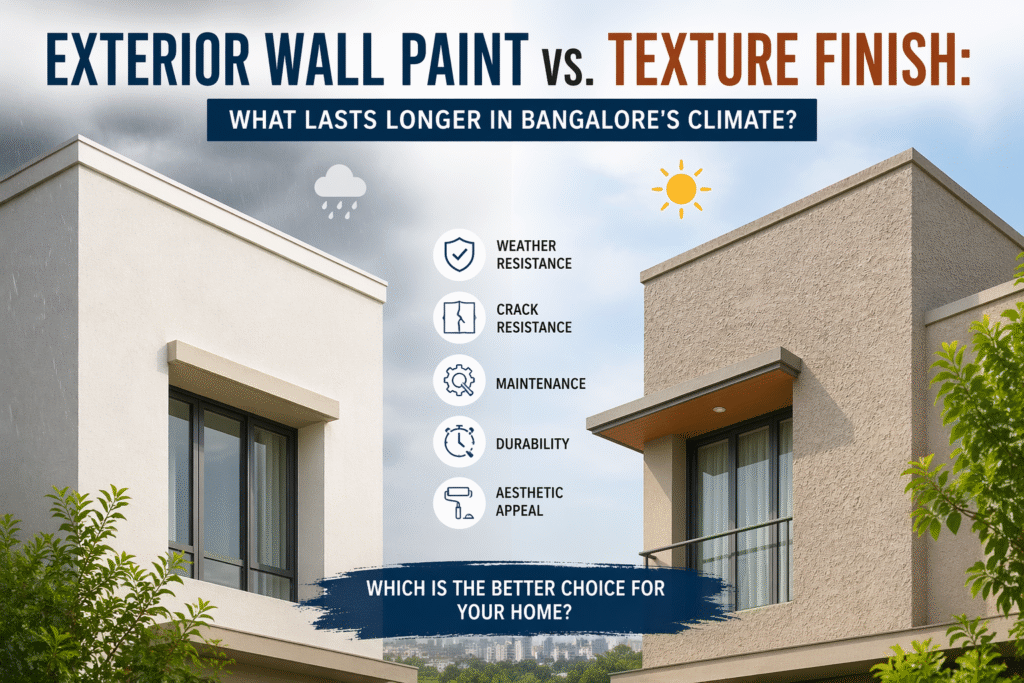 Exterior Wall Paint vs. Texture Finish