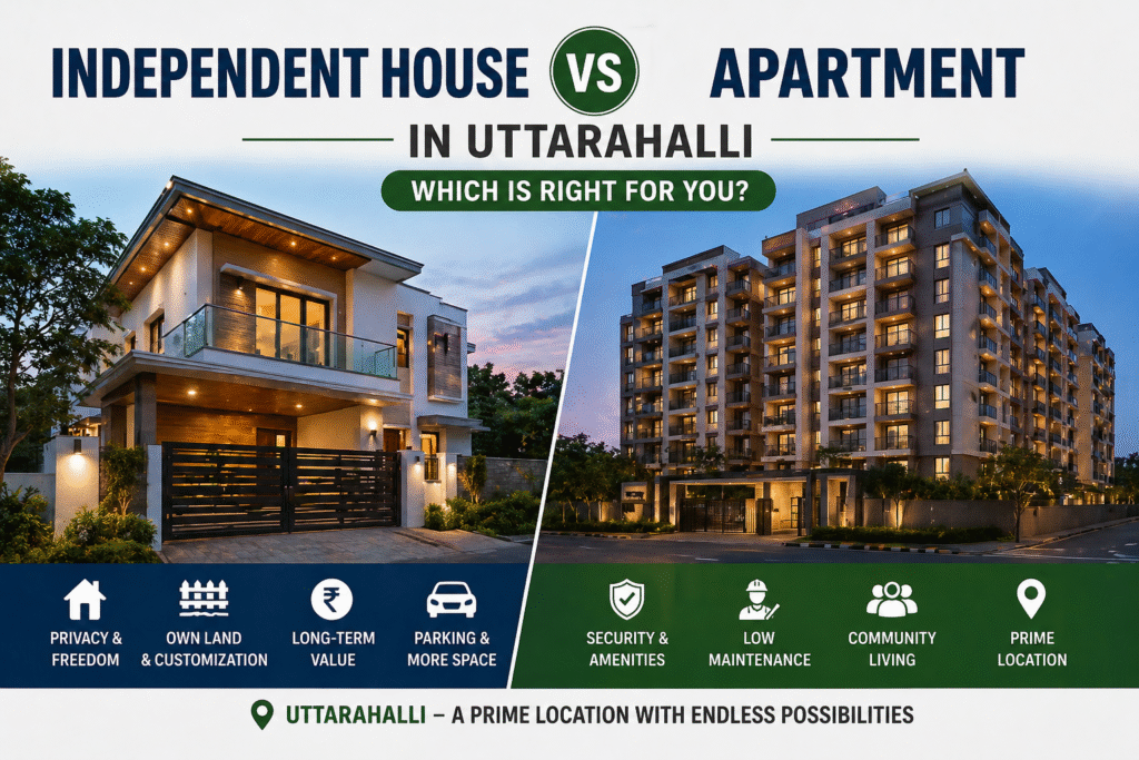 Independent House vs Apartment in Uttarahalli